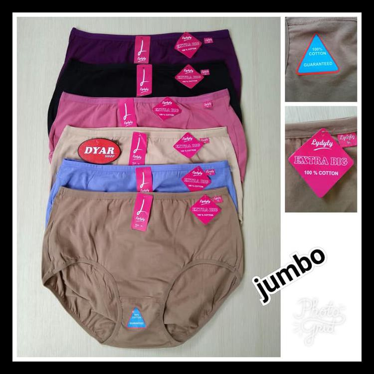 paling murah Celana dalam wanita jumbo | lydyly jumbo | cd lydyly 5L | 4L | XXXXL terbaik