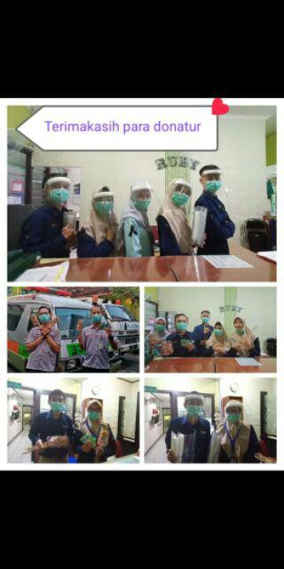 Faceshield Flip Bisa Buka Tutup/ Faceshield / Apd Tebal, Standart