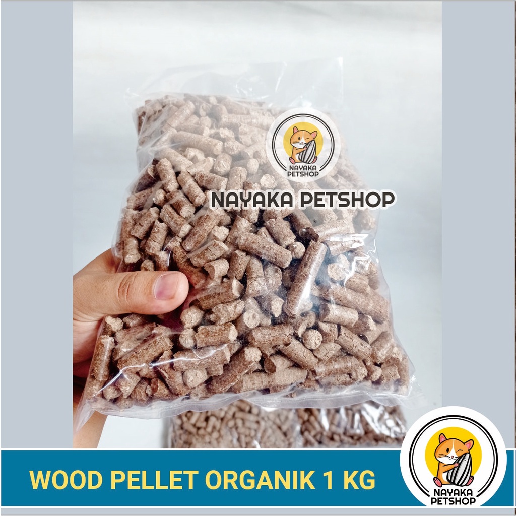 Wood Pellet Kucing 1 Kg Pelet Kayu Hamster Owlsome Organic Pet Litter Alas Kandang Cat Organik Pengganti Pasir Zeolit Gumpal Wangi Pup Kencing Kotoran Hewan