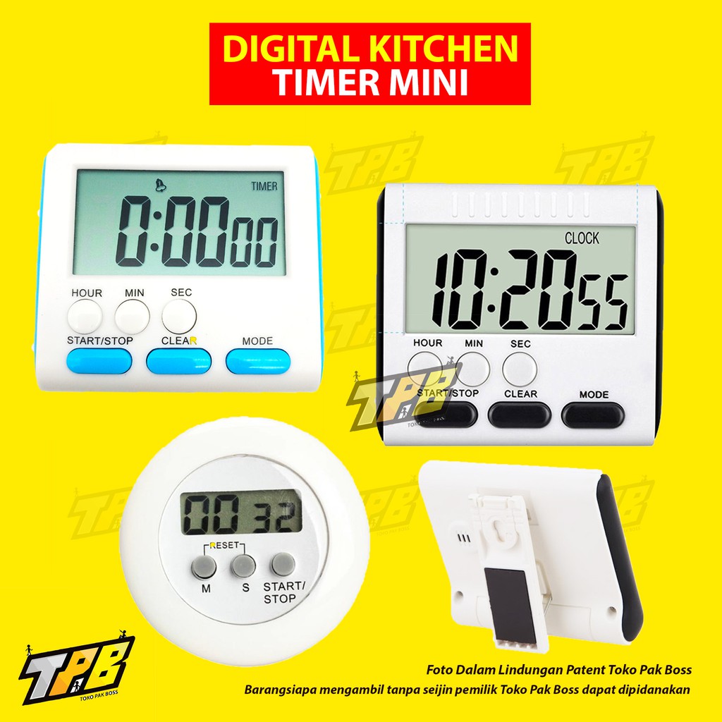 Digital Timer Kitchen Pengatur Waktu Masak jam Stopwatch Alarm Dapur