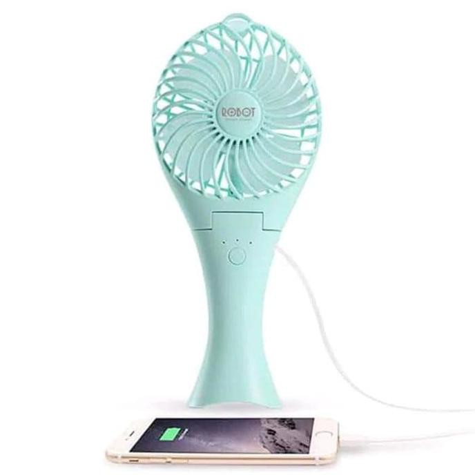 Powerbank Robot Rt-Bf07 2000Mah Mermaid Portable Kipas Angin Mini Fan Termurah