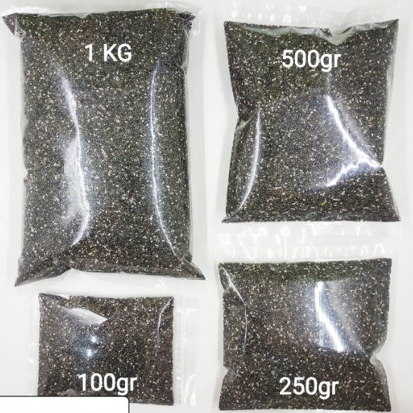 

Black Chia Seed Mexico Organic Kemasan Polos