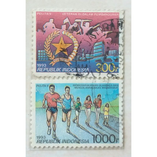 

Perangko Pelita V Tahun 1993 Set 2pcs Used