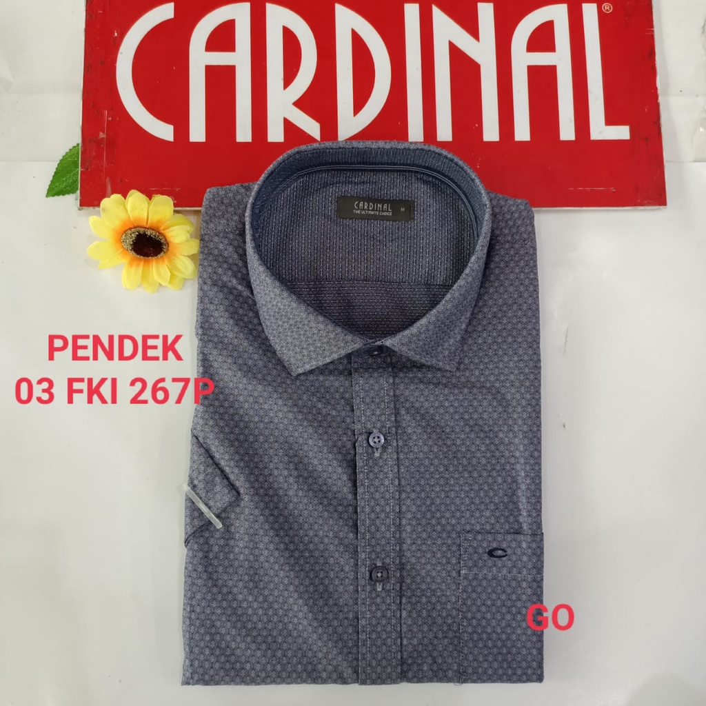 gof M-XL CARDINAL KEMEJA FORMAL PENDEK Slimfit Pakaian Kemeja Kerja Pria Kantor Acara Resmi Pakaian Wisuda Original KFV