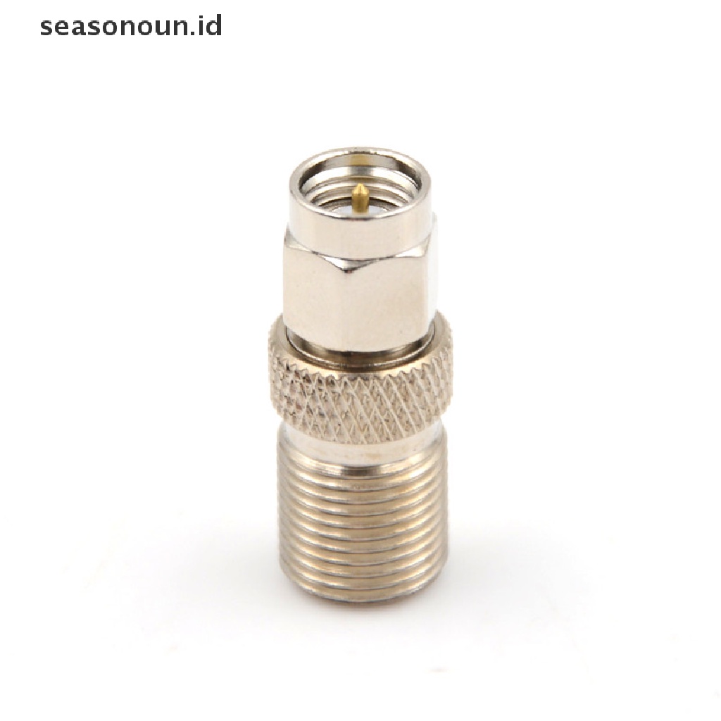 Adaptor Konektor Koaksial Tipe F Female Ke SMA Male Plug Warna Silver