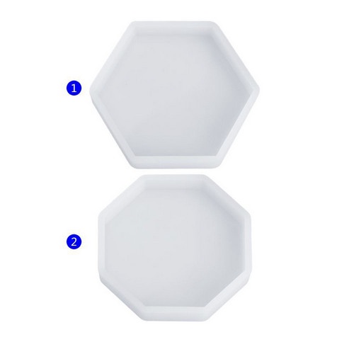Pendant Silicone Molds - Octagon &amp; Hexagon Shape