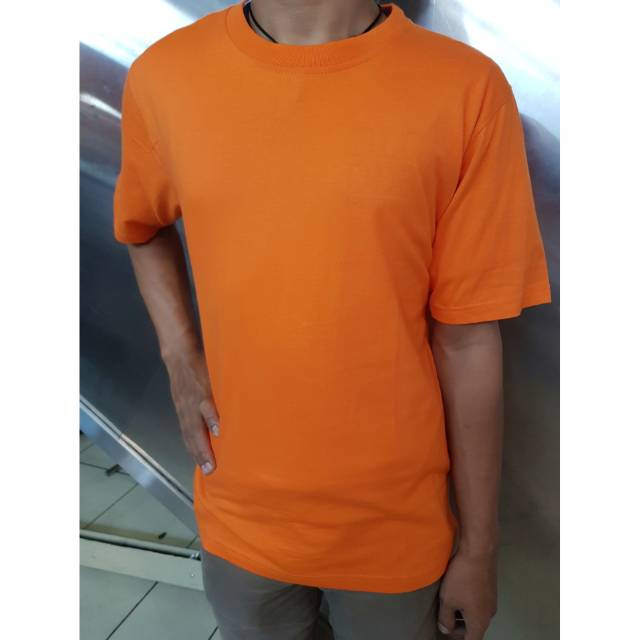 Kaos Oblong Katun Combed Pendek Bisa Sablon Bordir