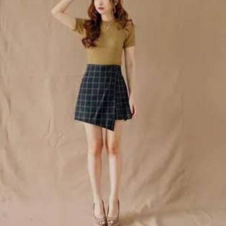 Dijamin Miring harga.. korean mini skirt/Rok mini tartan/Hot pants/Rok mini/mini skirt korea/rok cel