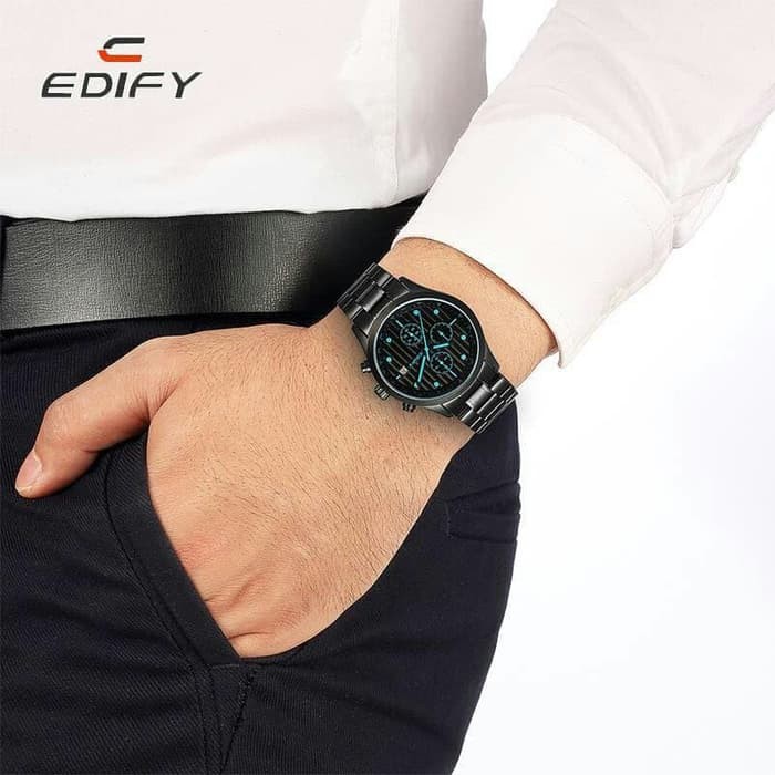 PROMO Jam Tangan Fashion Pria EDIFY ORIGINAL 81714 WATER RESISTANT 30M