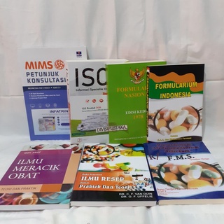 Buku Farmasi Mims Edisi 21, ISO Vol 53, Fornas, Fms, IMO, Ilmu Resep Vanduin, FOI, Cmn, Farmasetika, Nederland