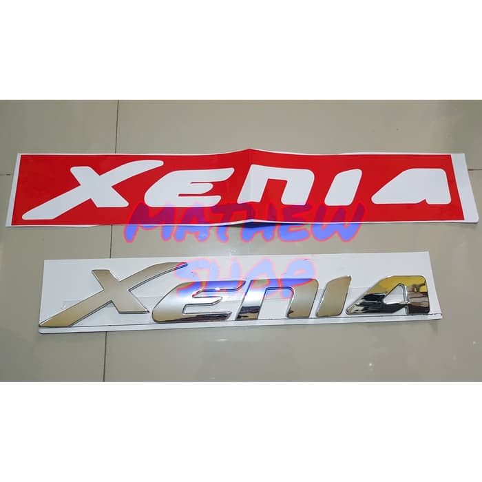 Emblem Kap Mesin Xenia Chrome Logo Kap Mesin Xenia Emblem Xenia