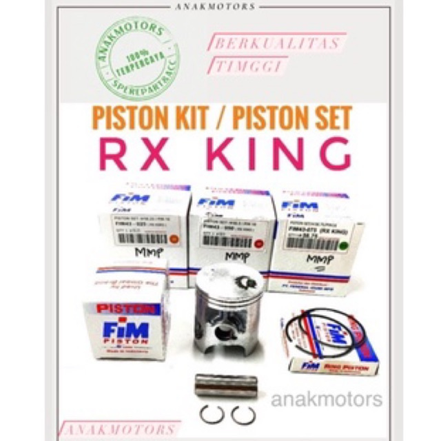 Piston Kit /Ring Seher FiM Yamaha RX king, 100% Original FiM.. Ready Ukrn OS - STD --0,25 --125.-300