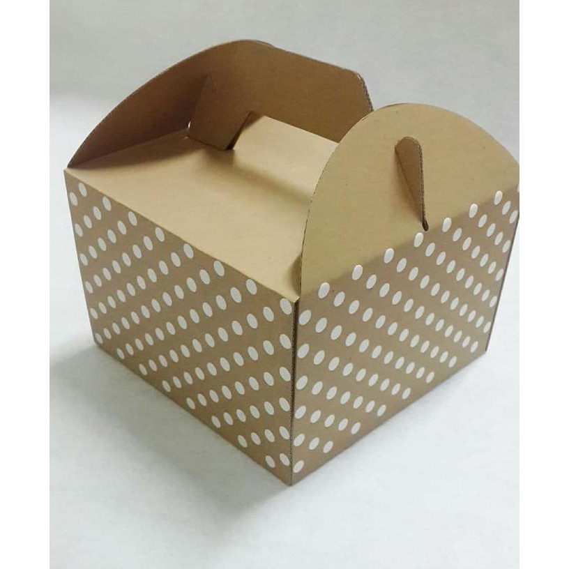 

*Dus Kue Tenteng Tebal 20 X 20 X 13 Cm Cake Gable Box Corrugated White ^