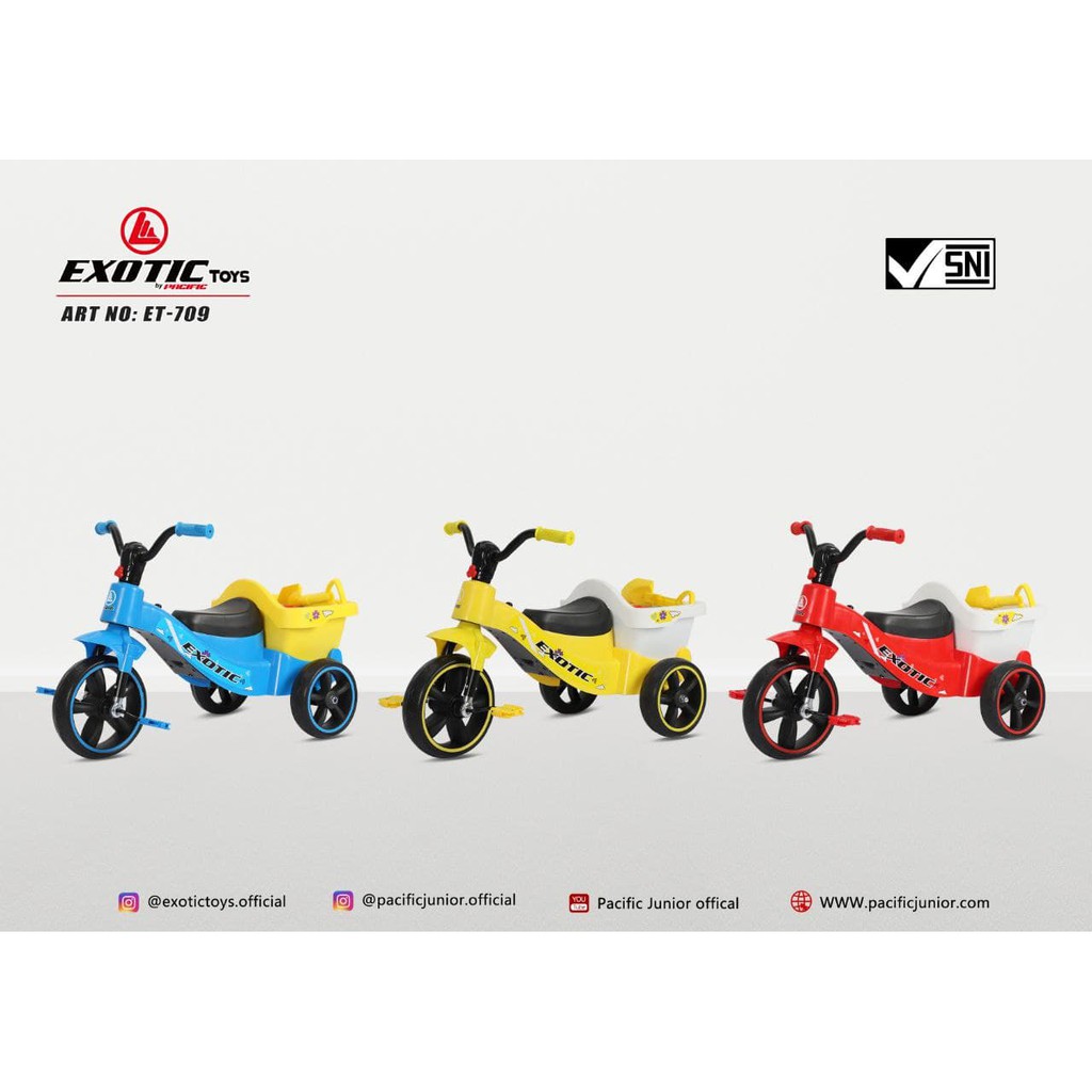 SEPEDA ANAK RODA 3 EXOTIC ET-709