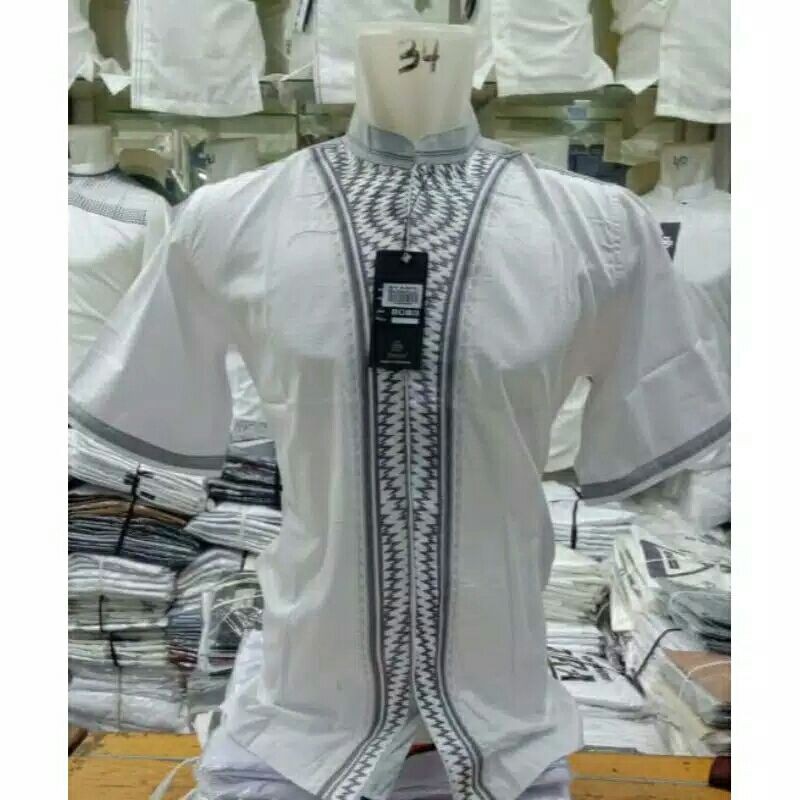 koko bordiran terbaru  pria dewasa Lengan pendek sedia grosir/encer syok rdy ya say ukuran S-XL