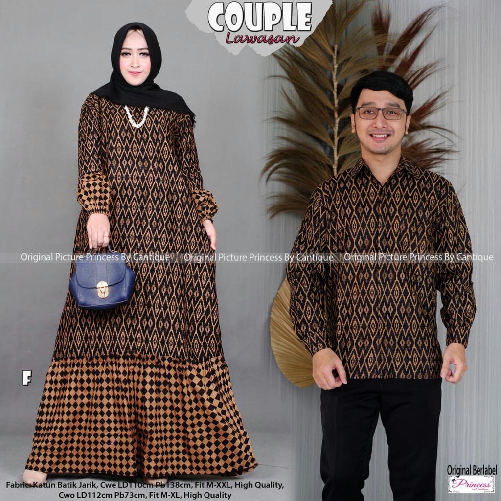 COUPLE GAMIS BATIK REMPEL LAWASAN