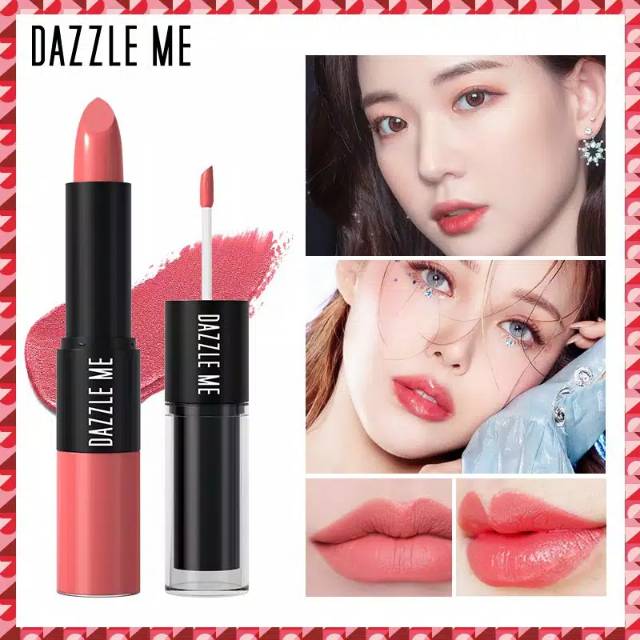DAZZLE ME Lipstick 2 in 1 //lip cream tahan lama