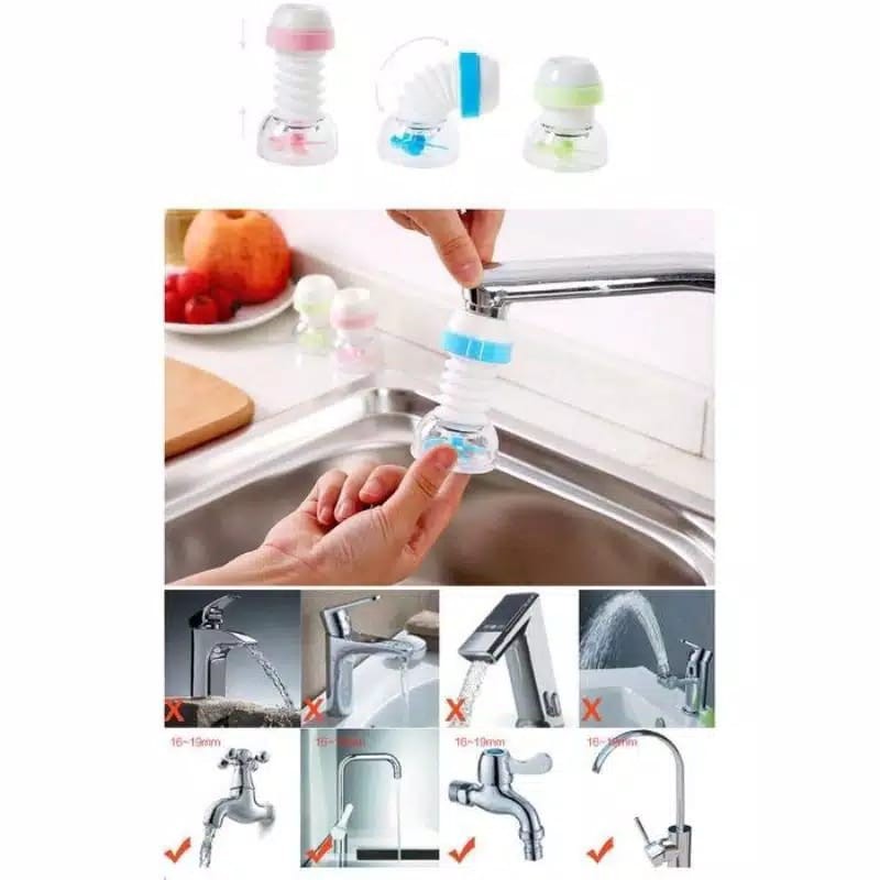 SAMBUNGAN KRAN Dapur Penyambung keran air/Saringan Kran Air Filter Anti Splash Shower flexible