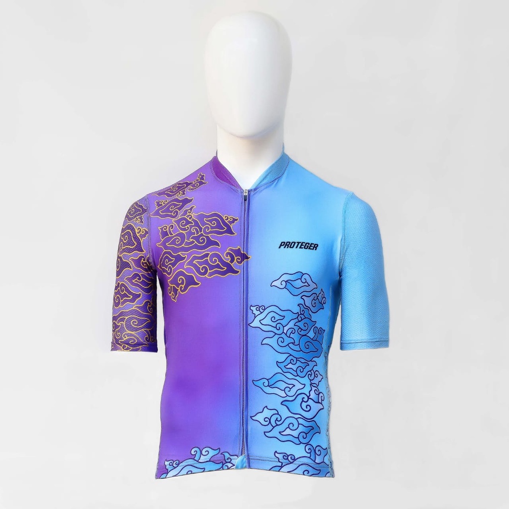 Proteger Men Jersey sepeda road bike Batik Patern