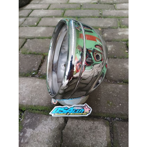 batok lampu cb125 batok hm24 crome