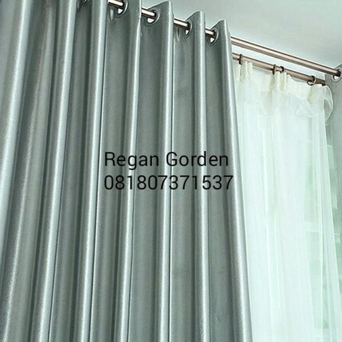 Gorden Polos Silver Black Out Glossy Emboss Luvenia Tinggi 250 Cm