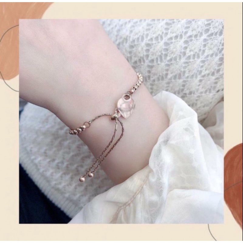 Gelang serut love ulir tambang gold N140721002