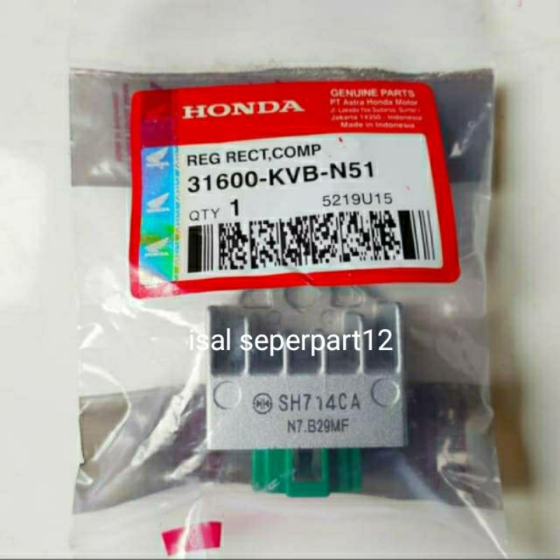 KIPROK REGULATOR HONDA VARIO KARBU/VARIO TECHNO KARBU/KODE PARTS KVB ORI-HGP