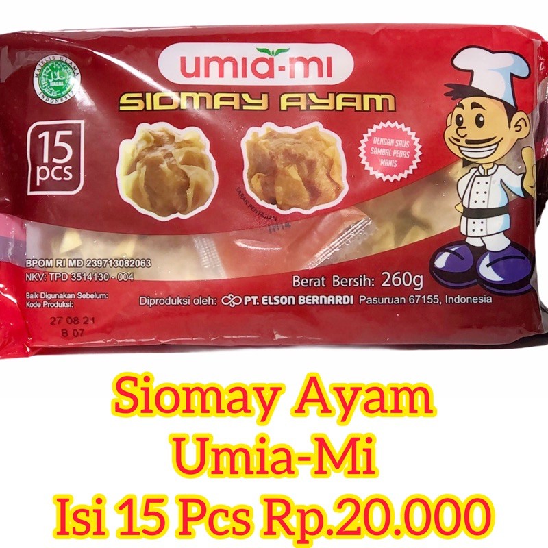 

Umia Mi Siomay Ayam HALAL Nett: 260Gr