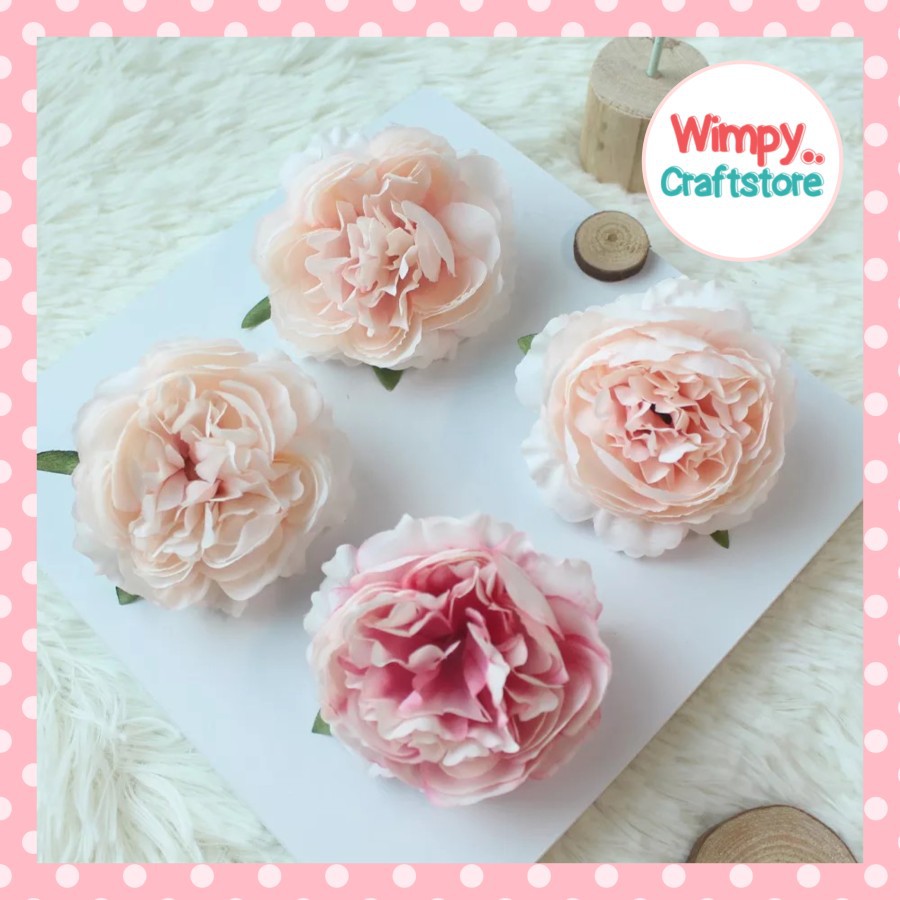Artificial Flower Peony Big Head Bunga Peony Dekorasi Pesta Bouquet