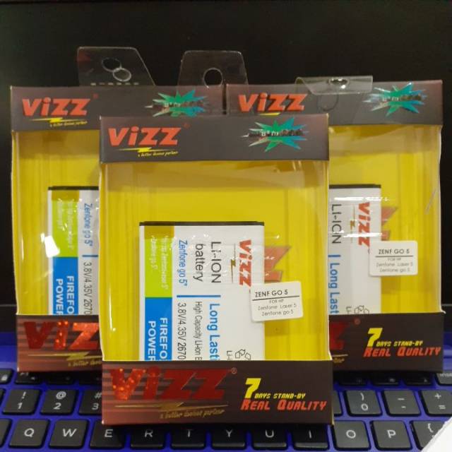 BATERAI BATRE BATTERY VIZZ MURAH  ASUS ZENFONE GO 5 ZENFONE LASER 5 2670MAH DOBBLE POWER BATRE VIZZ DOBLE POWER