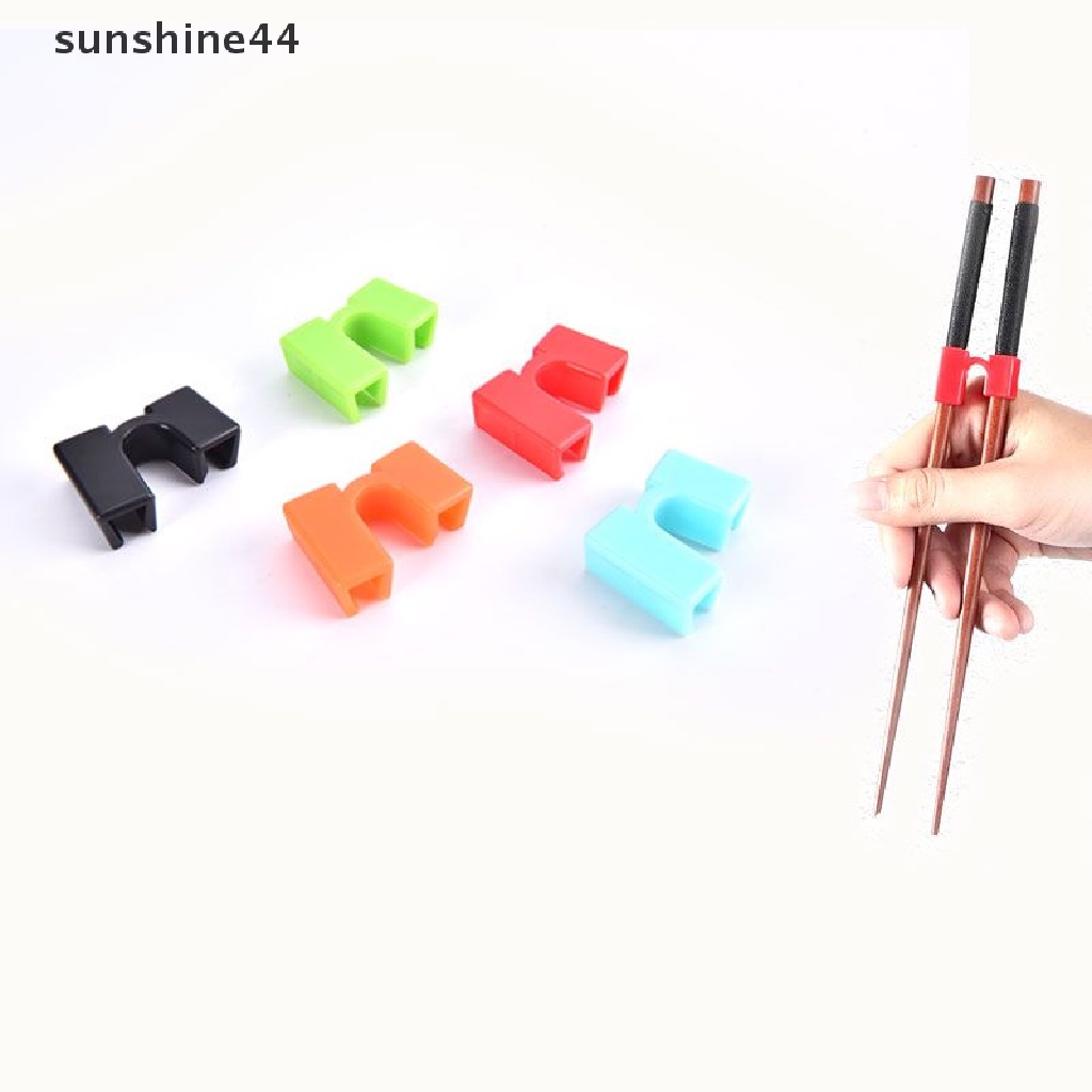 Sunshine 5PCS / Set Alat Bantu Potong Sumpit Reusable Untuk Pemula