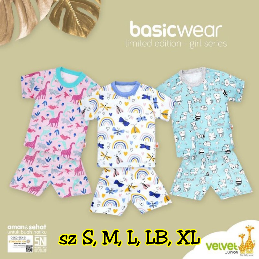 VELVET JUNIOR SETELAN PENDEK PEREMPUAN MOTIF FLOURISH INTO THE FUTURE LIMITED ED