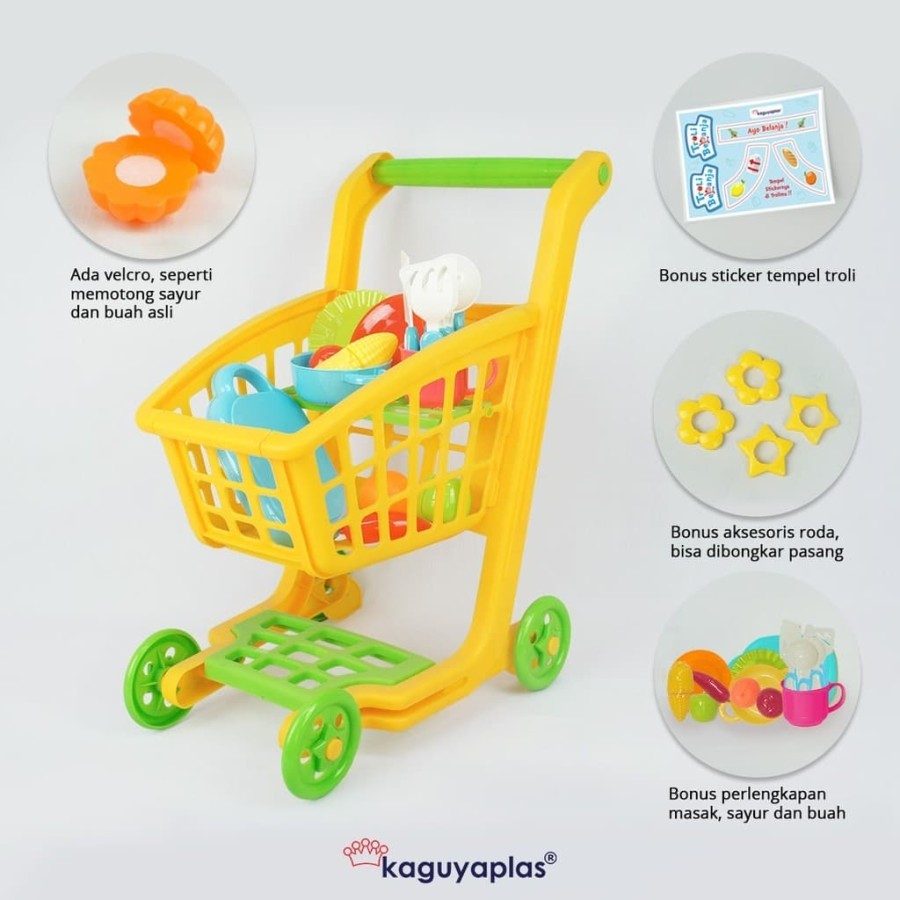 mwn.toys Mainan Trolley Belanja Supermarket No.KGP 89