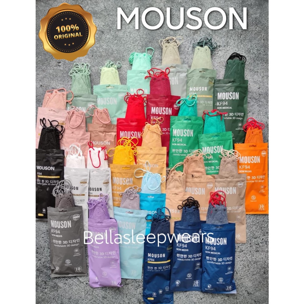 MOUSON KF94 EMBOS - MASKER PREMIUM KF94 MOUSON 4PLY MEDICAL GRADE - 10 PC