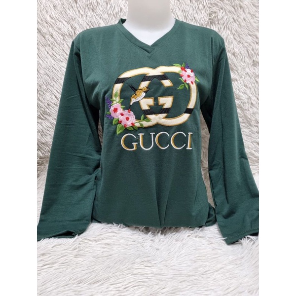 kaos wanita premium / Babyterry import / baju atasan wanita /DI BORDIR-H.botol GCCI02 PANJG