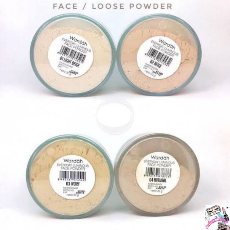 ☃Cutezz_Ching1☃Wardah Everyday Luminous Face Powder 30g - bedak tabur yang halus dan ringan