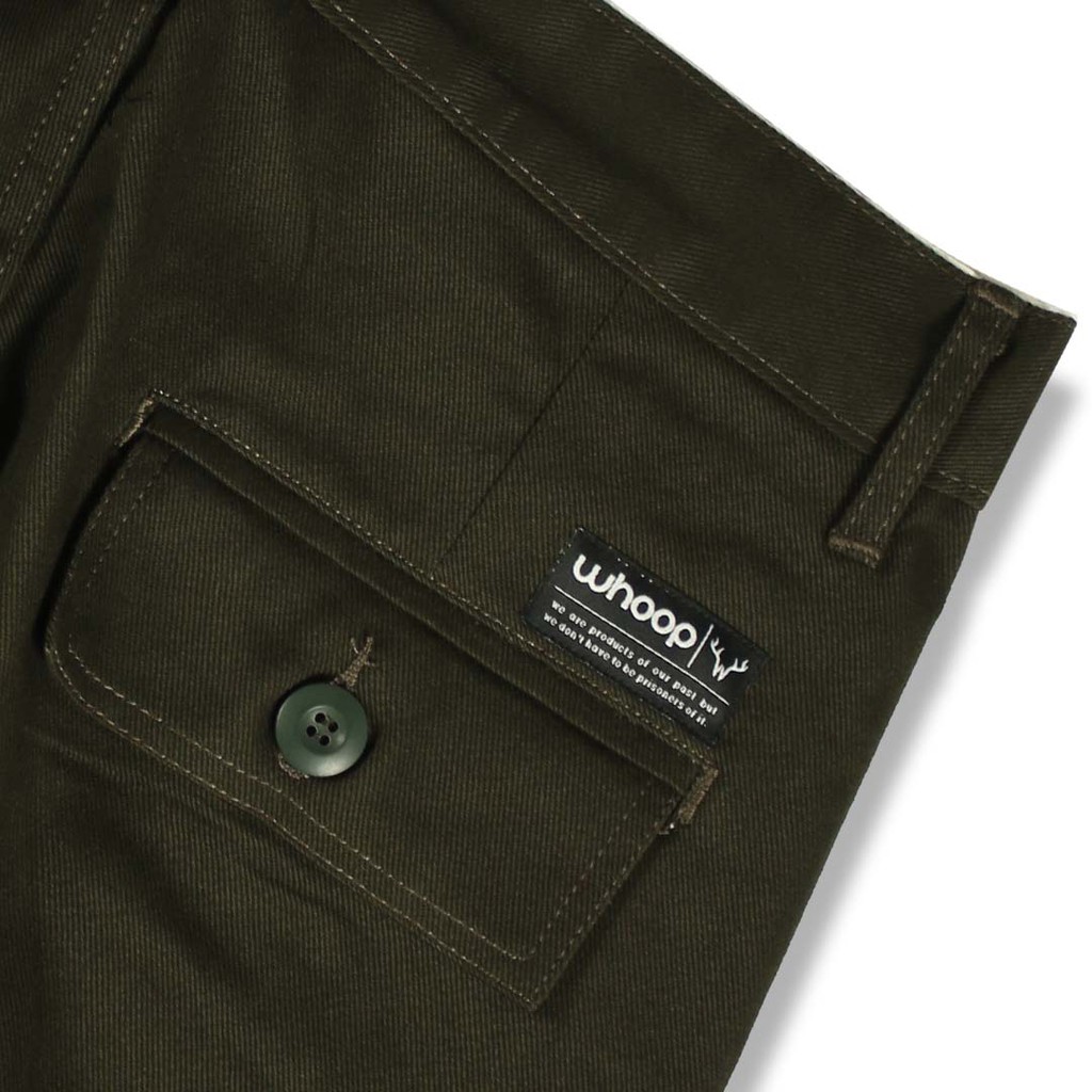 Whoopculture &quot;Goral&quot; Green Army Long Pants Cargo