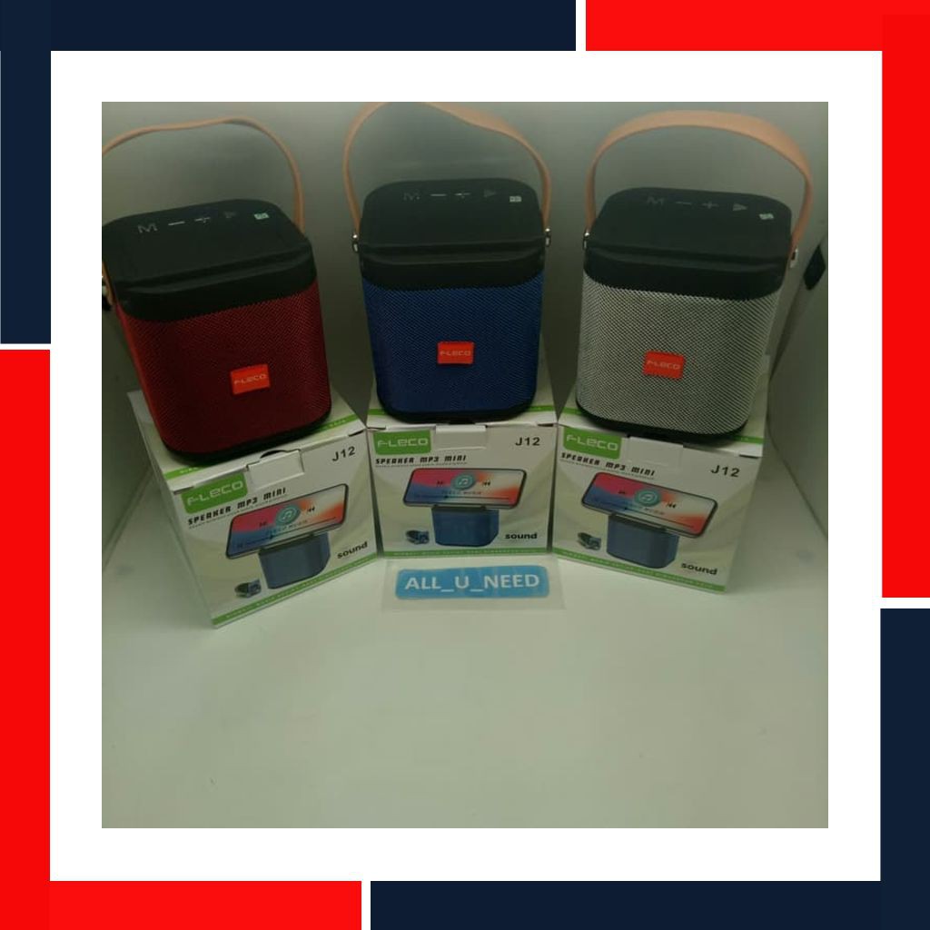 Baru Speaker Bluetooth Fleco J12 / Speaker Mp3 Usb 139  -.All U