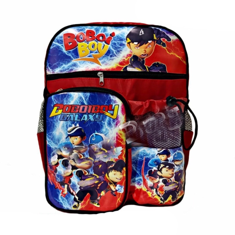 tas ransel anak karakter free botol minum tas sekolah  anak laki laki tk paud batman free fire Qiko