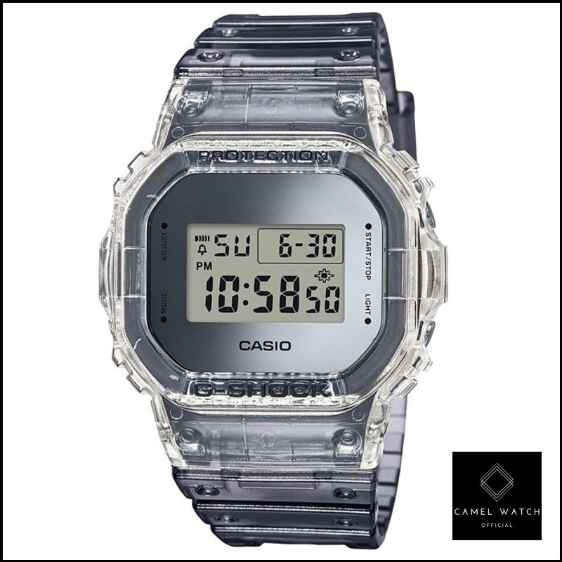 Promo Casio G-Shock DW-5600SK-1DR - Jam Tangan Pria - Transparan