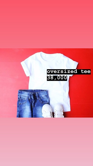 Kaos Polos Anak / MONO OVERSIZED TEE SHIRT