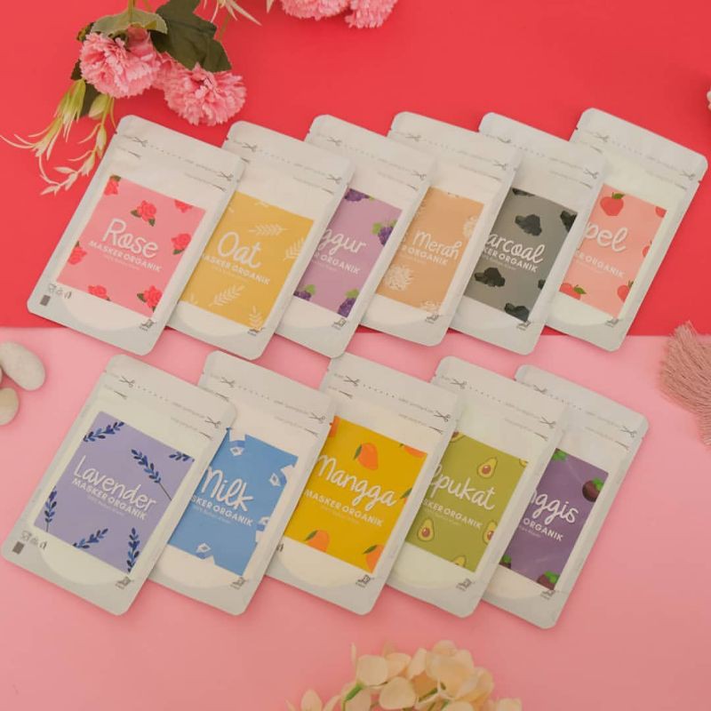 MASKER ORGANIK 15 GRAM / MASKER ORGANIC  FACE MASK / MASKER