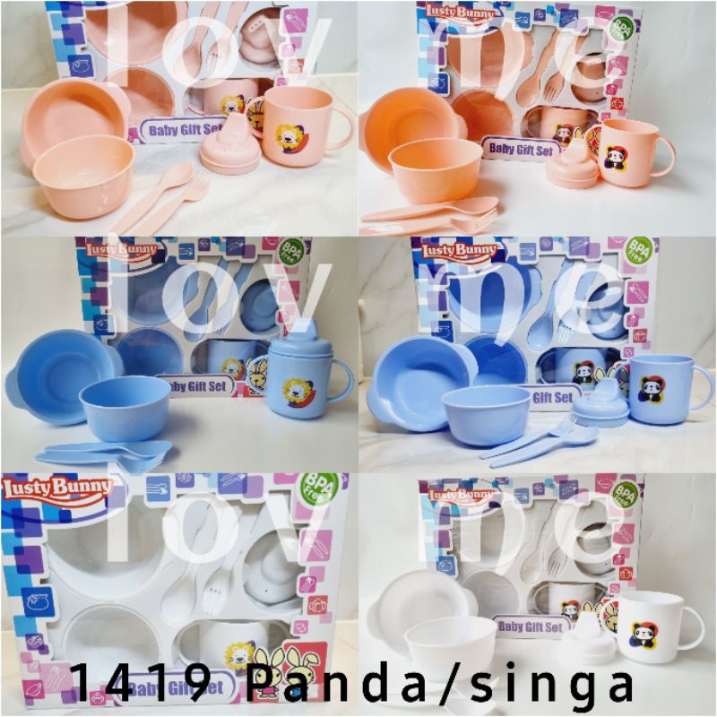 lov me❤ Lusty Bunny Feeding Set -Peralatan makan anak bayi lb1419 lb1422 lb1424 lb1425