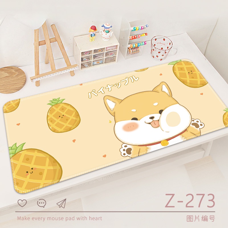 Mouse Pad Ukuran Besar Motif Kartun Bahan Karet Tebal Anti slip Untuk Gaming