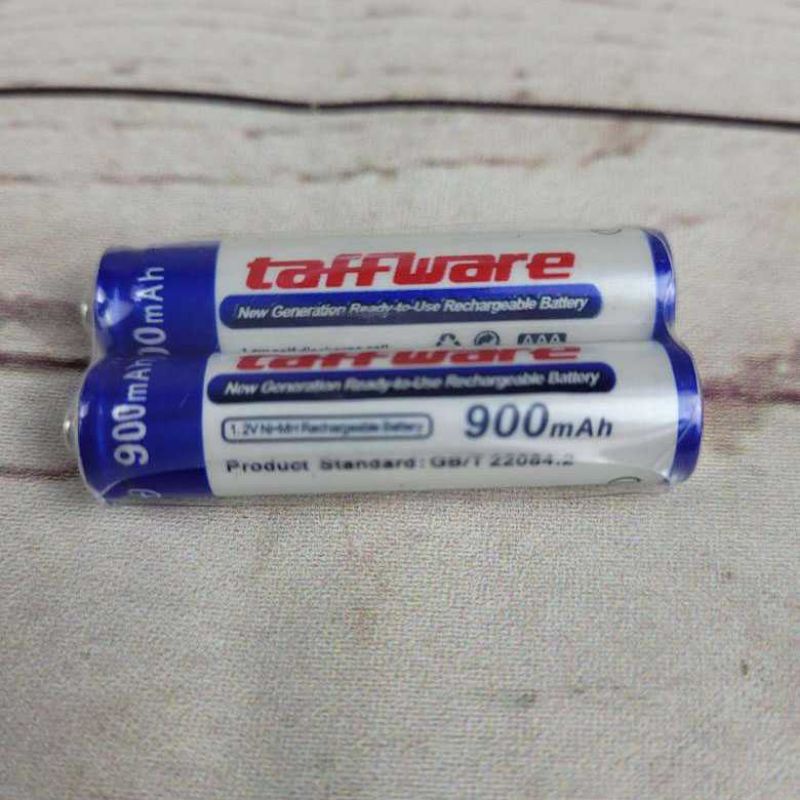 Taffware Batu Baterai AAA/AA Rechargeable NiMH 900/800mAh 2PCS