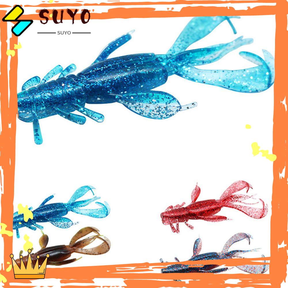 Suyo 3PCS Umpan Pancing Bentuk Udang Bahan Lembut