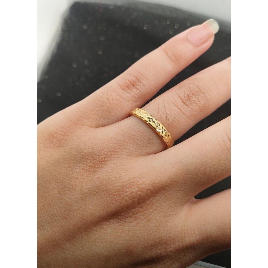 Cincin nikah Emas 17K - 1 Pasang 2 gr Kadar 750 - 368