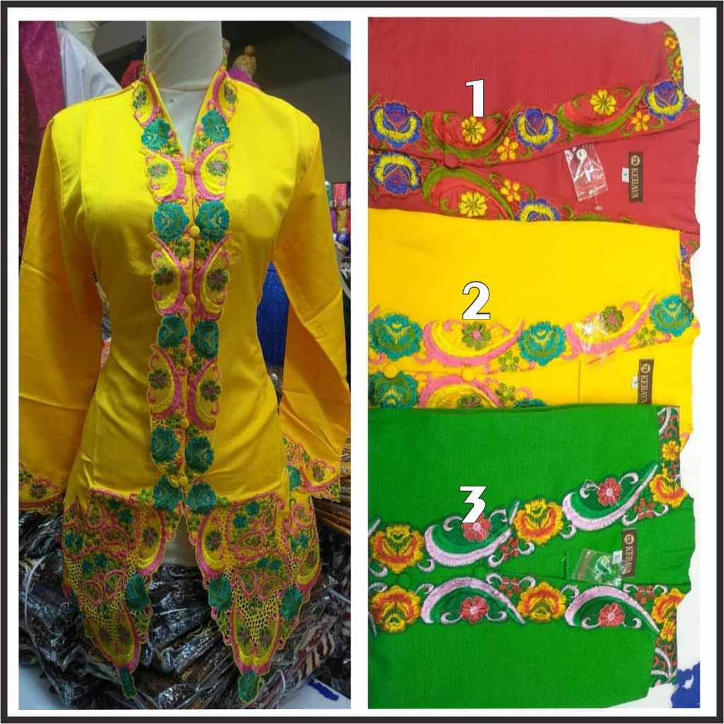 grosir kebaya/kebaya encim bordir/kebaya lengan panjang