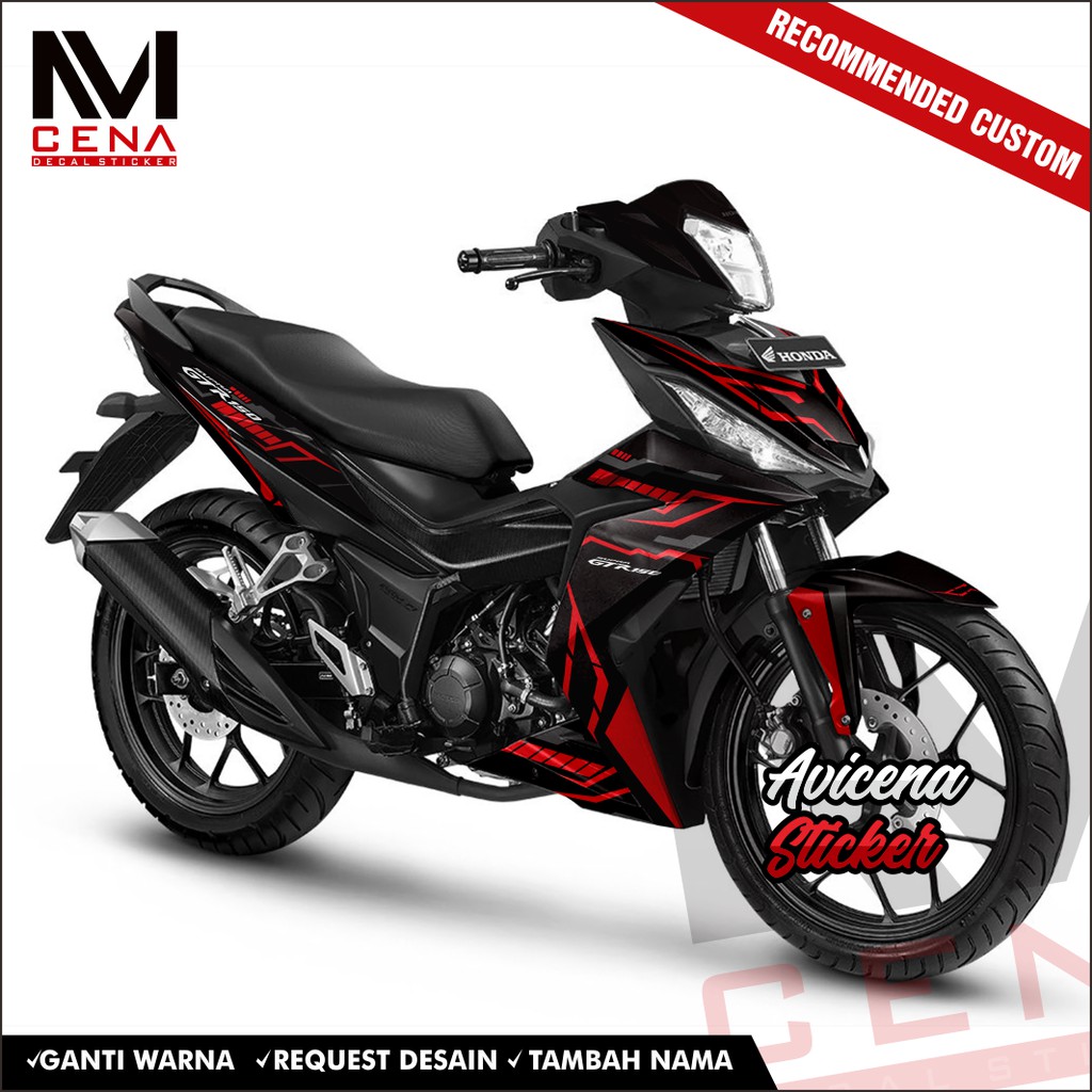 Sticker Decal Honda Supra GTR 150 Decal Sticker Supra GTR Sticker Striping Decal Supra GTR CBN