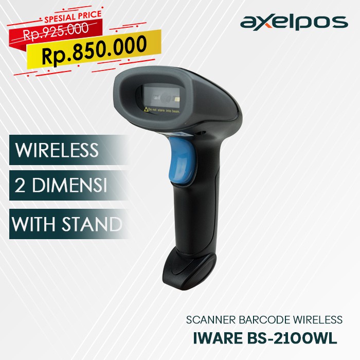 BARCODE SCANNER WIRELESS 2D IWARE BS-2100WL QR CODE EFAKTURE